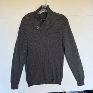 Bachrach Dark Gray Turtleneck Sweater